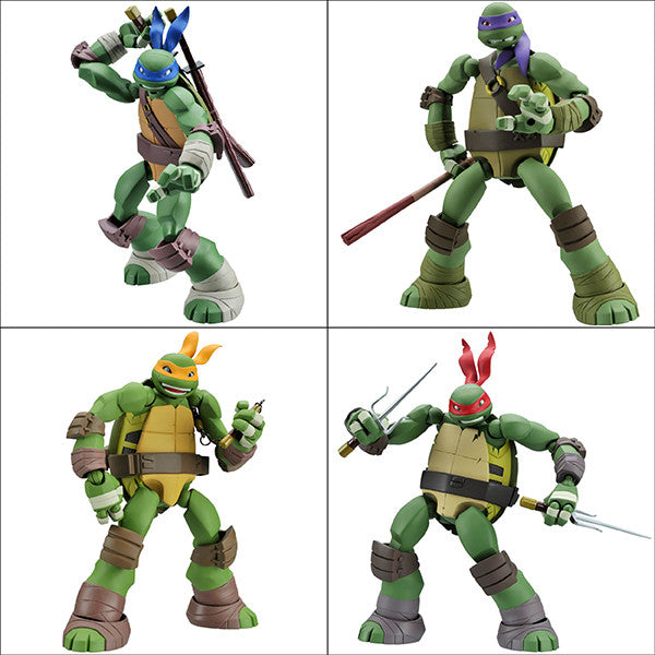 Revoltech Leonardo Donatello Michelangelo and Raphael Set of 4 Figur Figure Central