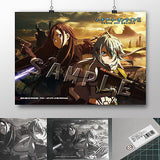 Desk Mat A3 Size Sword Art Online II (SAO 2) Kirito and Sinon by Slaps [IN STOCK]