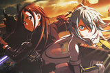 A3 Clear Poster Sword Art Online II Kirito and Sinon Penguin Parade [IN STOCK]