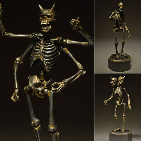 KT Project KT-005 Takeya Style Jizai Okimono Gaikotsu Skeleton Iron Rust Look Kaiyodo [SOLD OUT]