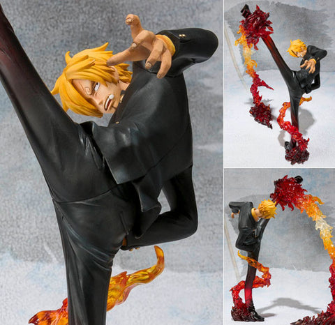 Figuarts ZERO Sanji Battle Ver. Diable Jambe Flambage Shot from One Piece [SOLD OUT]
