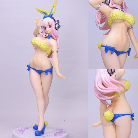 PVC Super Sonico Concept Figure Easter Bunny Blue Ver. Game Prize Figure [SOLD OUT]