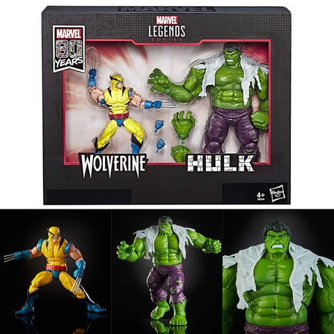 Marvel Legends 6 Inch Series Hulk Vs Wolverine 2-Pack (Marvel 80th Anniversary) [SOLD OUT]