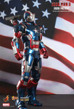 Hot Toys 1/6 Iron Patriot Diecast Action Figure from Iron Man 3 Movie Masterpiece [SOLD OUT]