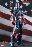 Hot Toys 1/6 Iron Patriot Diecast Action Figure from Iron Man 3 Movie Masterpiece [SOLD OUT]