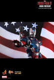 Hot Toys 1/6 Iron Patriot Diecast Action Figure from Iron Man 3 Movie Masterpiece [SOLD OUT]