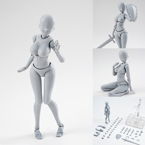 S.H.Figuarts Body-chan (Kentaro Yabuki Edition) DX Set (Gray Color Ver.) [SOLD OUT]