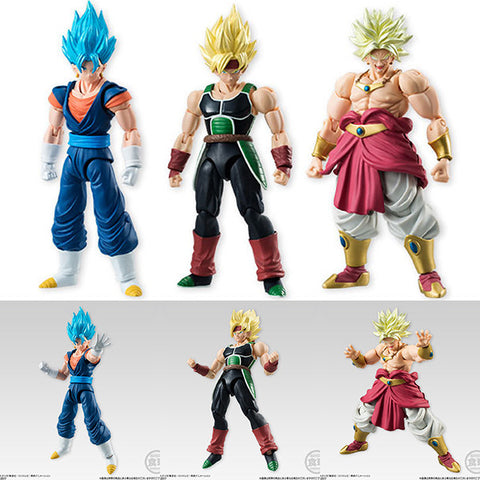 Shodo Dragon Ball Vol 05 SSGSS Vegetto, SS Bardock, and Broly Set of 3 Figures [SOLD OUT]