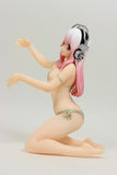 PVC Super Sonico Drink Holder Champagne Gold Ver. Game Prize Figure Furyu [SOLD OUT]
