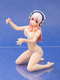 PVC Super Sonico Drink Holder Pearl White Ver. Game Prize Figure Furyu [SOLD OUT]